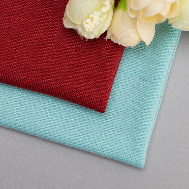 1X1 Rib Plain Dyed Rayon/Viscose Knitted Fabric