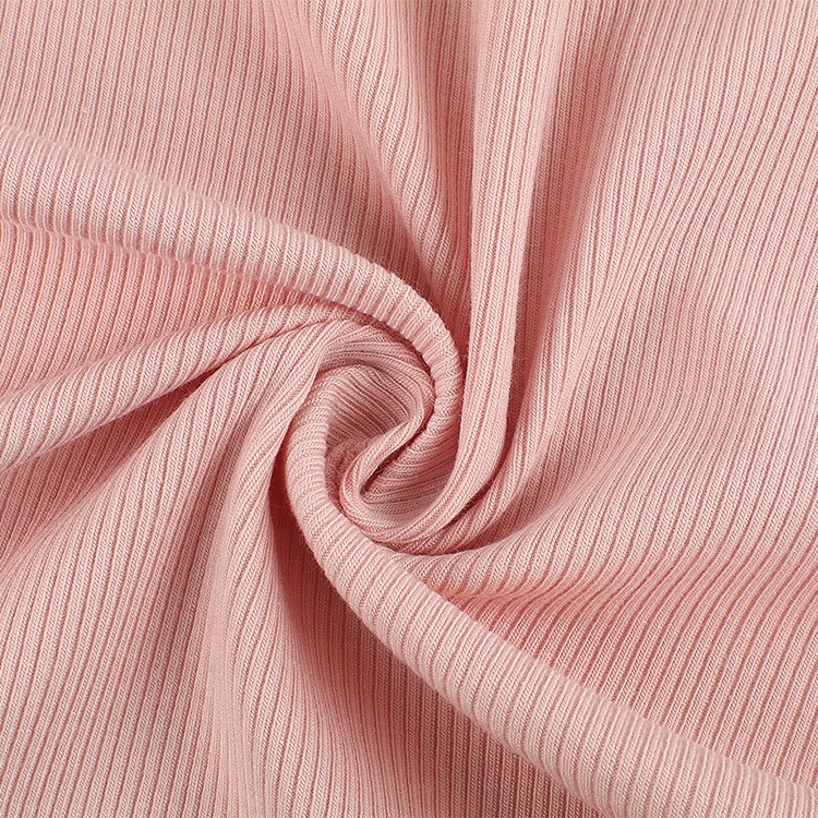 OEM 2X2 Dyed Rib Knitted Fabric 