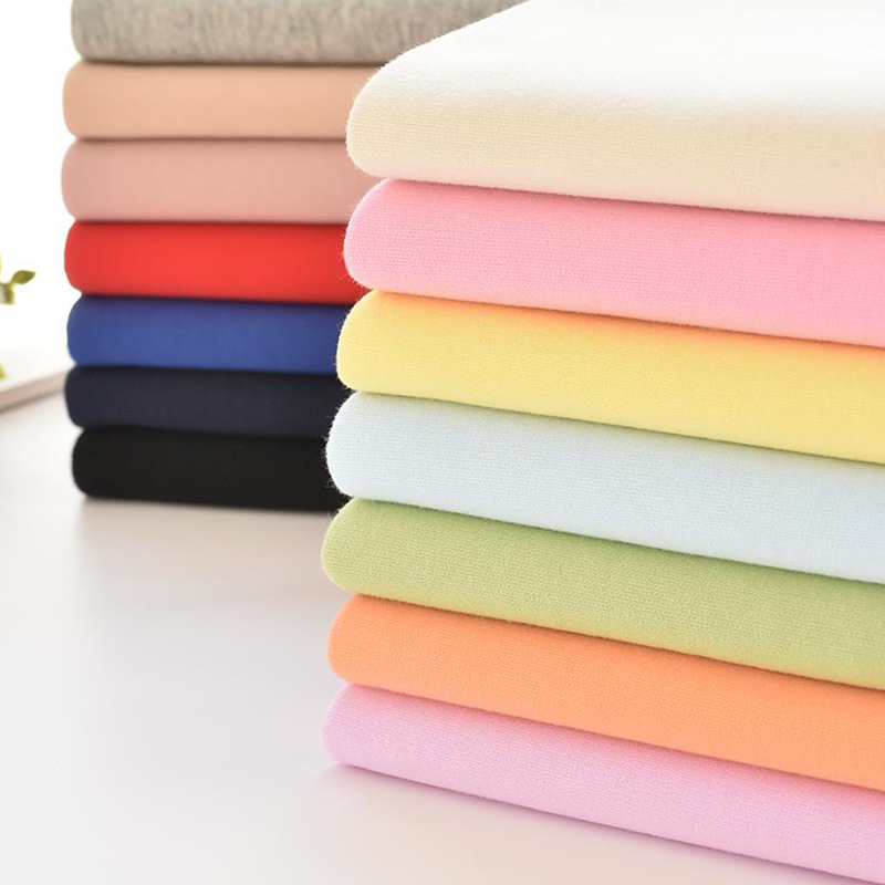 200GSM Organic 100% Cotton Plain Dyed French Terry Knitted Fabric