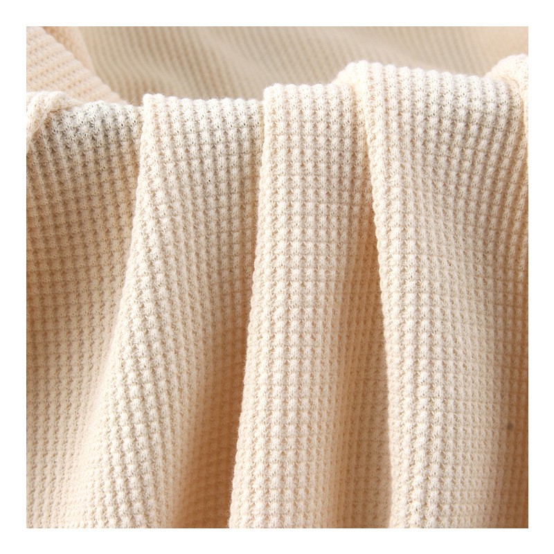 Plain Dyed Rayon/Viscose Knitted Waffle Fabric 