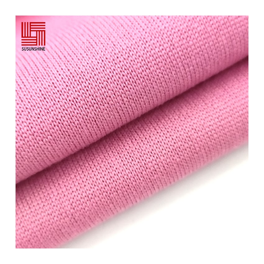 Cotton Polyester Blended two tone Interlock Knitted Fabric Supplier